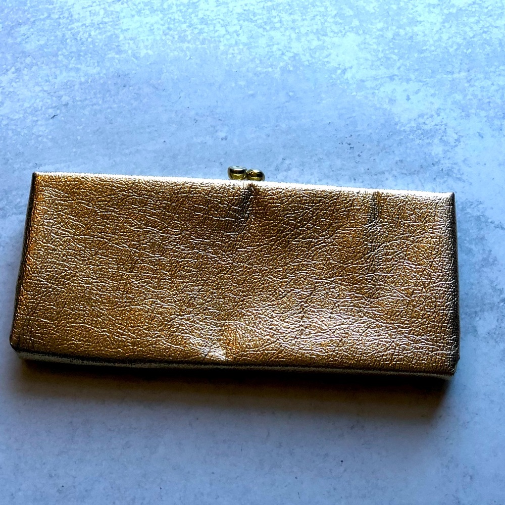 VINTAGE Gold Clutch Purse
